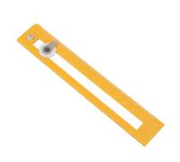 AMONIDA Regla de Brújula de Alta Precisión, Herramienta de Dibujo Dos en para Estudiantes, Fácil de Usar y Transportar, Plástico, 17 X 3 X 0,6 Cm (YELLOW)