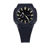 AMONIDA Reloj Digital para Hombre Reloj Deportivo Electrónico Multifuncional Resistente Al Agua para Correr Negro y Dorado 50 M de Profundidad