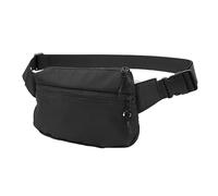 AMONIDA Riñonera Deportiva Impermeable de Nailon Duradera para Entrenamiento de Viaje con Orificio para Auriculares 1 Unidad (Black)