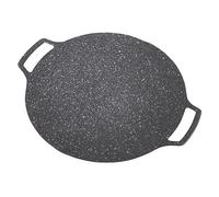 AMONIDA Sartén Teppanyaki Parrilla de Barbacoa Coreana Resistente Antiadherente para Cocinar en Casa y Al Aire Libre Aleación de Aluminio 1 Unidad (Tipo de gas 30cm)