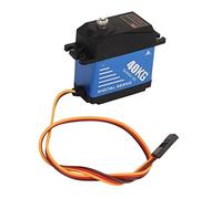 AMONIDA Servo Digital Impermeable de Alto Torque de 40KG con Brazo de 25T para Coches de Control Remoto 1/10 1/8, Barcos, Robots, Aluminio CNC, 54x46,5x20,5mm
