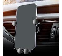 AMONIDA Soporte de Teléfono para Coche Gravity, Diseño Compacto de Bloqueo Automático para Uso Manos Libres con Teléfonos de 4,7 "-6,9", Ventilación de Coche (Gris Espacial)