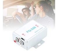 AMONIDA Supresor de Ruido de Amplificador de 12 V, Filtro de Audio para Estéreo de Automóvil, Ayuda a Reducir el Ruido Eléctrico, Aluminio Resistente a la Corrosión, 1 Juego