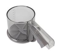 AMONIDA Tamiz de Harina Tamiz Transparente Ajustable Operación con una Sola Mano para Hornear y Cocinar en la Cocina 1 Material PP (una sola capa)