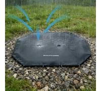 AMONIDA Tanque de Recolección de Agua de Lluvia Integrado de 500 litros para Riego de Jardines, Césped y Patios, Almacena Abundante Agua para Diversas Tareas de Jardinería, Larga