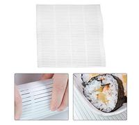 AMONIDA Tapete Enrollable Lavable para Hacer Sushi con Propiedad Antierosión, Rodillo de Sushi Antiadherente para Rollos de Comida y Pasteles de Estilo Japonés, Herramienta para Almuerzo de Picnic