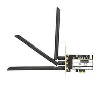 AMONIDA Tarjeta Inalámbrica PCI E para Adaptador WLAN de Escritorio Bluetooth 4.0 con 3 Antenas para Conexión de Alta Velocidad