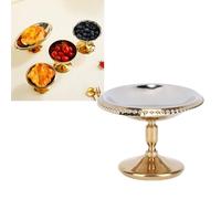 AMONIDA Taza para Helado con Patas, Taza de Postre con Puntos Ovalados Dorados de Acero Inoxidable 304 con Pared Interior Lisa, para Helado, Yogur, Pudín, Ensalada de Frutas