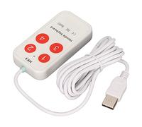 AMONIDA Teclado de Bolsillo USB Programable Compacto 4 Teclas Mini Teclado para Juegos y Control de Medios Material ABS