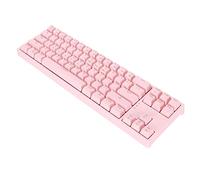 AMONIDA Teclado Mecánico, Material ABS Diseño Ergonómico Respuesta Rápida Teclado de Computadora Mecánico para Escribir (Rosa)