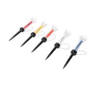 AMONIDA Tees Magnéticos, Herramienta de Práctica de Entrenamiento de Golf de 5 Piezas, Tees de Rebote de 360 Grados con 8 Puntas y Cable Antipérdida, Ideal para Maximizar la Distancia y la