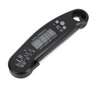 AMONIDA Termómetro Digital para Carne, Termómetro para Alimentos Resistente Al Agua IP67 con Pantalla Retroiluminada Grande, Sonda Precisa de Acero Inoxidable, Ideal para Cocinar Ollas y Sopas (BLACK)