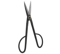 AMONIDA Tijeras para Bonsái de Acero Inoxidable, Herramienta Ergonómica de Jardín para Plantas en Macetas, Poda Al Aire Libre, 21cm, Color Negro