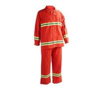 AMONIDA Traje de Seguridad Resistente Al Fuego con Aislamiento Térmico, Ropa Ignífuga para Trabajos Industriales, Ropa de Algodón con Cremallera, 1 Juego (XL)