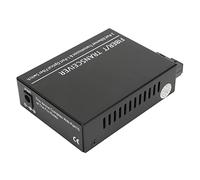 AMONIDA Transceptor óptico, Diseño Modular Compacto Puerto RJ45 Transceptor de Fibra Tx1310nm/Rx1550nm para el Hogar (Enchufe de la UE)