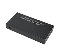 AMONIDA Transmisor-Receptor de la Fibra óptica de Ethernet, Puerto 100-240V óptico 2 del Puerto del Interruptor 4 de la Fibra óptica de SFP Ethernet Eléctrico para la Familia (Enchufe de la UE)