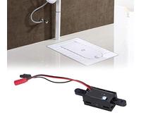 AMONIDA Válvula de Descarga con Sensor de Urinario para Inodoro, Control Automático por Infrarrojos para Restaurantes y Hoteles, Color Negro, 8,2 Mm X 24 Mm
