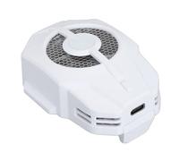 AMONIDA Ventilador de Doble Velocidad de Poco Ruido del Refrigerador del Teléfono Celular para el Diseño Portátil del Aluminio del ABS del Juego (White)