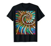 Amonita Núcleo Mar Océano Vida Fósil Nautilus Agua Animal Camiseta