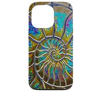 Amonita Océano Fósil Nautilus Scuba Surfer Sea Shell Beach Carcasa para iPhone 13 Pro