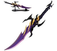 AMONT | Daga Decorativa Colmillos Dorados 62,5 cm | Réplica de Exhibición, decortiva sin Filo en Acero con Soporte | EYM