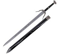 AMONT | Espada de Plata de Geralt de Rivia Decorativa El Brujo | Réplica No Oficial Sin Filo de Bambú para Exhibición Coleccionista | EYM