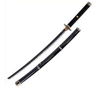 AMONT | Katana Yubashiri Zoro Bambú 103 cm | Réplica Decorativa Anime Exhibición Cosplay Colección sin Filo Material Bambú | EYM