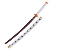 AMONT - Réplica de Katana Japonesa en Bambú - Modelo Rengoku Kyoujurou en Madera - Serie Anime - 105 Cm