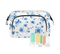 Amooorous Blue Crush - Bolsas de maquillaje portátiles para mujer, bolsa de viaje para cambio de monedas para brochas de maquillaje, Azul (Blue Crush), 1 size