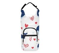 Amooorous Blue Valentine Whale Love - Soporte ligero para botella de agua para senderismo, senderismo, se adapta a botellas de 20 onzas, 24 onzas, 32 onzas, 40 onzas