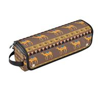 Amooorous Bolsa de viaje para herramientas para el cabello para mujer con alfombrilla de hierro, impermeable, organizador de viaje para planchas planas, alisadores, rizadores, marrón egipcio fresco
