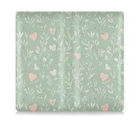 Amooorous Cartera romántica de piel sintética para tarjetas de registro de coche y seguro, para tarjetas, documentos esenciales, documentos de licencia de conducir, color verde, Amor romántico verde