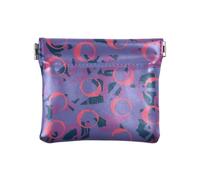 Amooorous Colorful Bubbles Prune - Monedero de piel para mujer, impermeable, con cierre, para niñas y mujeres, Burbujas coloridas ciruelas pasas, 1 size