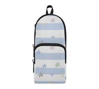 Amooorous Colorful Stars - Bolsas de nailon con 3 compartimentos para niños, gran capacidad, organizador de papelería para adolescentes y niñas, 1600 ml