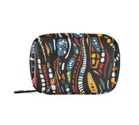 Amooorous Colorido bolso de medicina de línea de dibujos animados para bolso con compartimentos desmontables, organizador de pastillas portátil de 7 días para bolso