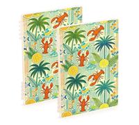 Amooorous Cuaderno de tamaño A5 con sello La Dolce Vita, Italia, verano, viajes, costero, encuadernado, 8.3 x 5.7 pulgadas, suministros escolares de tapa dura para la universidad, 60 hojas para