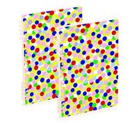 Amooorous Cuadernos escolares de tamaño A5 de 8.3 x 5.7 pulgadas, cuaderno de espiral resistente de un solo asunto, 60 hojas para diario y lista de tareas, paquete de 2