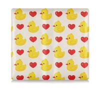 Amooorous Dibujos animados lindo pato amarillo amor cuero premium seguro de coche y tarjeta de registro perfecto para coche esencial cartera para identificación, licencia de conducir, tarjetas de