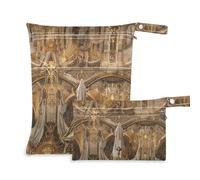 Amooorous En el centro de la catedral dorada, una madonna vestida en blanco, bolsa de traje de baño reutilizable, paquete de 2 artículos esenciales de viaje para bebé con asas para playa, viajes