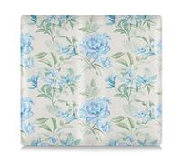 Amooorous Fresh Blue Flowers in Summer - Tarjetero de cuero para registro y seguro de automóvil, esencial para documentos esenciales, licencia de conducir, tarjetas