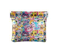 Amooorous Graffiti Art Trend Play Stickers- Cartera de cuero monedero para mujer, impermeable, para cambio de moneda, para niñas y mujeres, Pegatinas de graffiti art trend play, 1 size