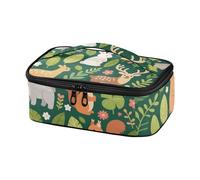 Amooorous Green Safari Animal Wild - Lonchera térmica para hombre (longword) para salir loncheras para mujer de Trabajo
