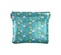 Amooorous Monedero azul de piel sintética para mujer, ideal para fiestas y vacaciones en el mar, joyería práctica para mujeres, niños y niñas, Azul Summer Seaside Vacation Party, 1 size