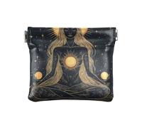 Amooorous Muse Moon Godness Boho Gothic - Monedero pequeño de cuero para mujer, monedero portátil para mujer, Muse Moon Godness Boho Gothic, 1 size