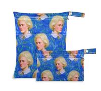 Amooorous Oil Painting Sense White Handsome Man - Bolsas lavables para trajes de baño, paquete de 2 bolsas de pañales esenciales con asas para bañarse y bañarse