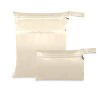 Amooorous Papaya Whip - Bolsas reutilizables de color sólido para viajes, paquete de 2 artículos esenciales de viaje para bebés con asas para yoga, yoga