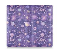 Amooorous Purple Mysterious Universe Planet - Tarjetero de piel sintética para registro y seguro, para identificación, licencia de conducir, tarjetas de información de contacto clave