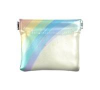 Amooorous Rainbow Bridge - Bolso pequeño de cuero para mujer, mini bolsa de maquillaje única para mujeres y niñas, Puente arco iris, 1 size