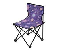 Amooorous Sillas de campamento plegables Purple Mysterious Universe Planet para adultos, silla plegable ultraligera resistente con bolsa de transporte para conciertos y conciertos