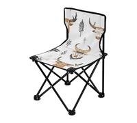 Amooorous Sillas plegables de campamento estilo bohemio West Highlander para adultos, resistentes, ultraligeras, plegables, con bolsa de transporte para viajes en interiores